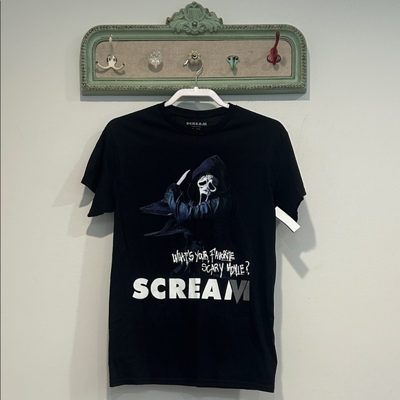 Scream movie Black cotton Graphic Tee short sleeve T-shirt new with tags small - Picture 1 of 5